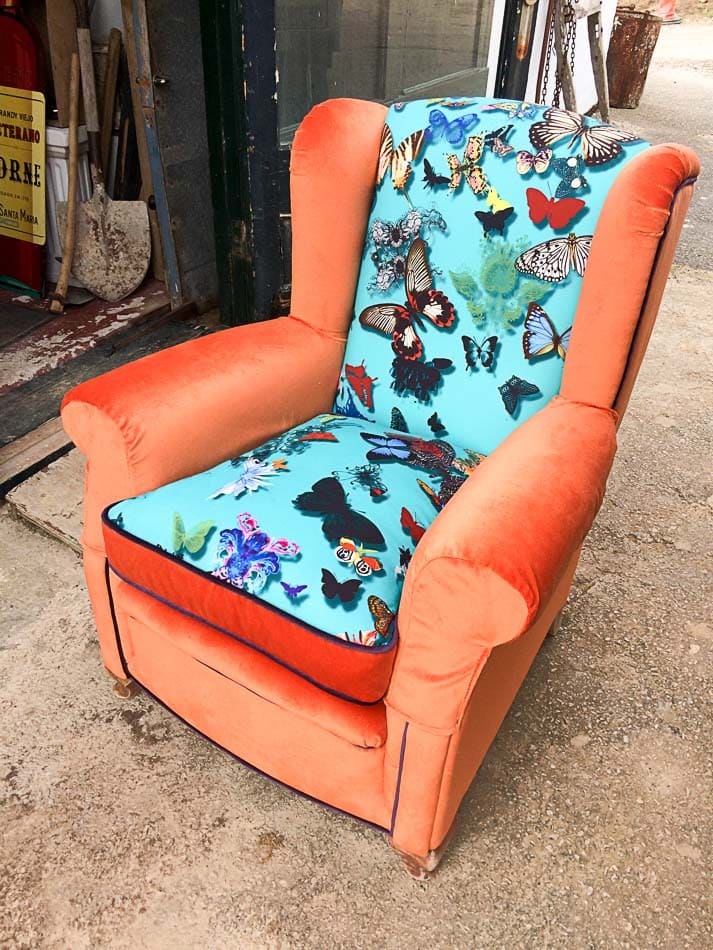 Restauración de muebles antiguos menorca 1 butaca despues